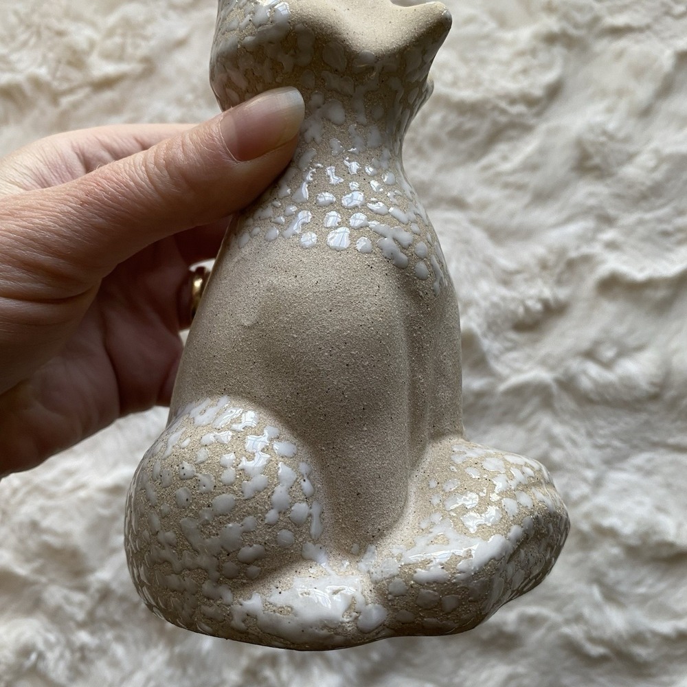 Anthropologie Woodland Bud Vase Fox Whimsical Stoneware 5.75x4 Inch New In Box - Picture 7 of 13
